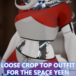 Loose Crop Top Outfit for Space Yeen