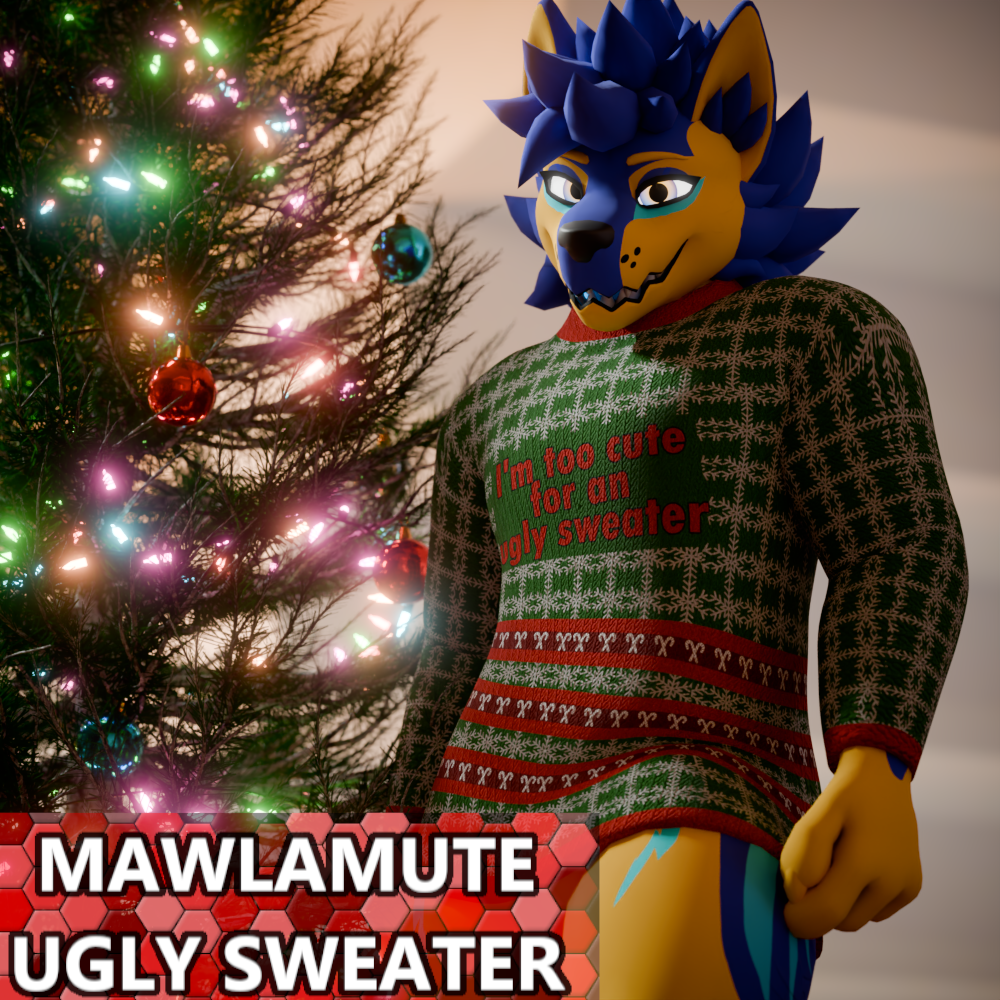 Mawlamute Ugly Sweater