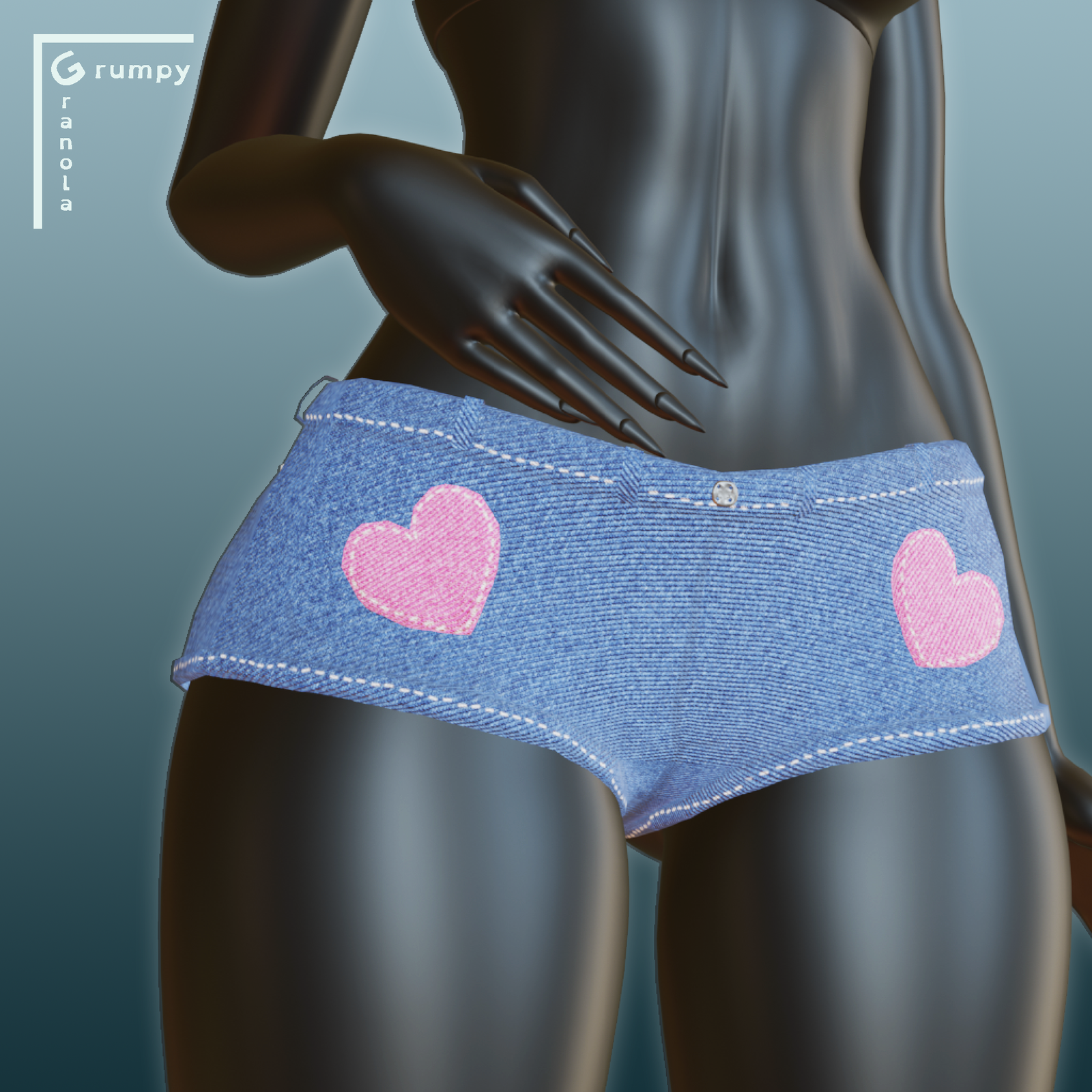 Heart Shorts & Phone
