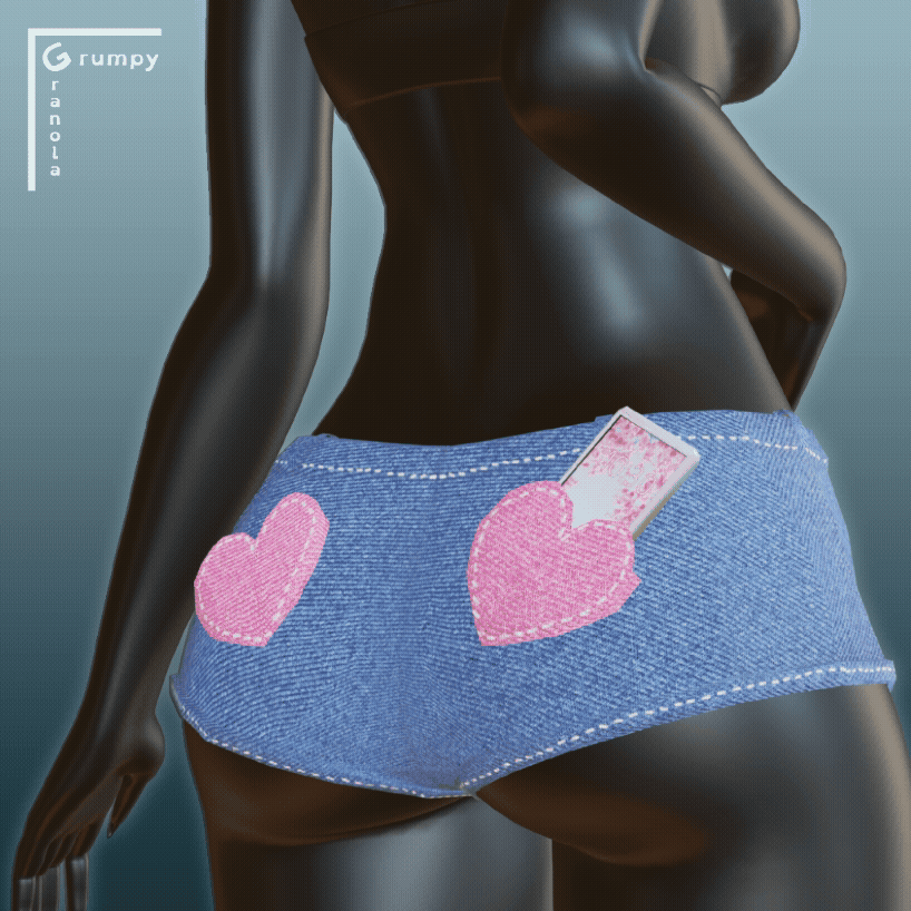 Heart Shorts & Phone