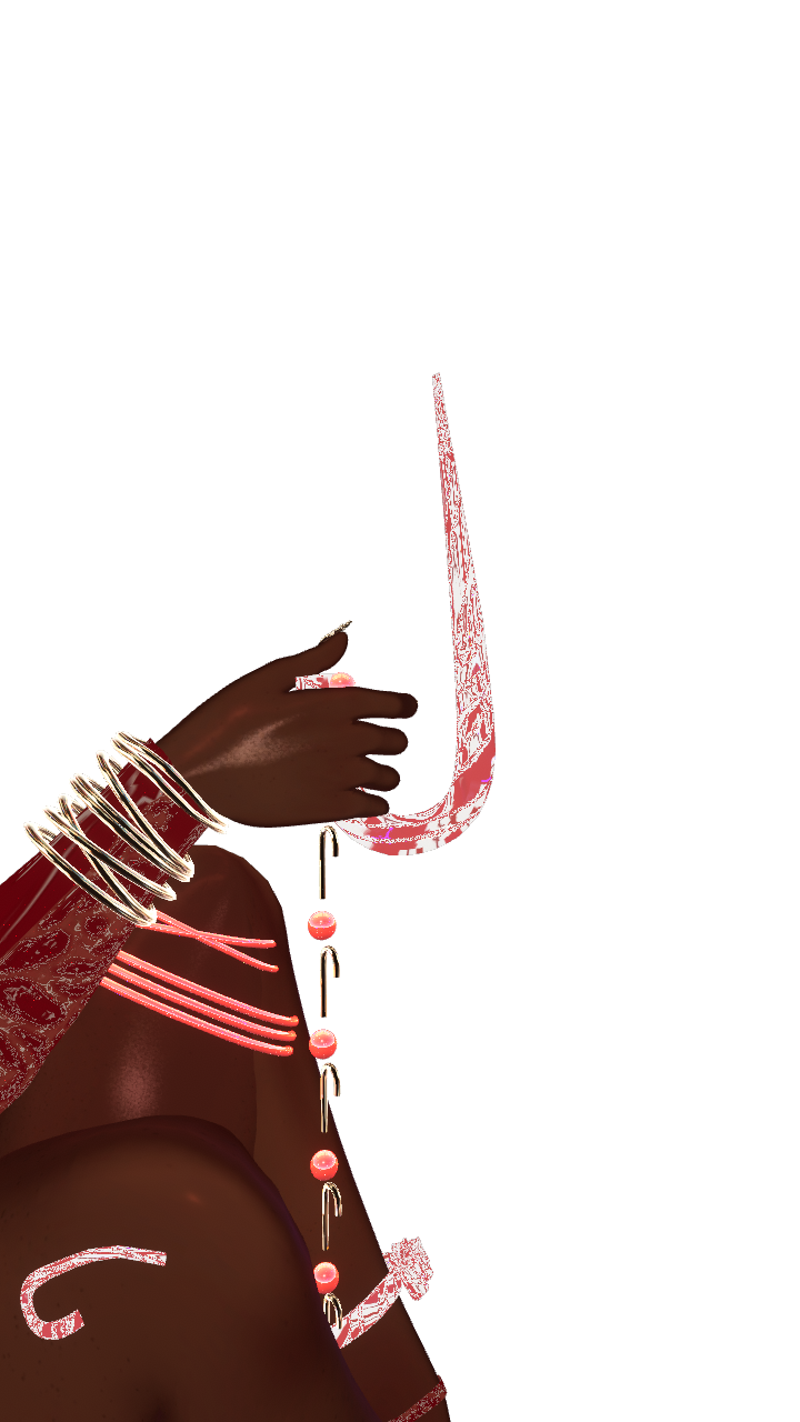 Candy Cane hair PIN