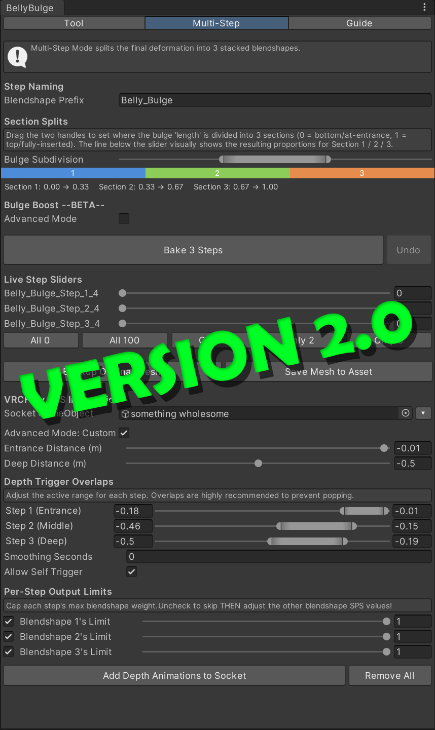 Universal Belly Bump and Mesh Deformation Tool for Unity by timmytimyay ...