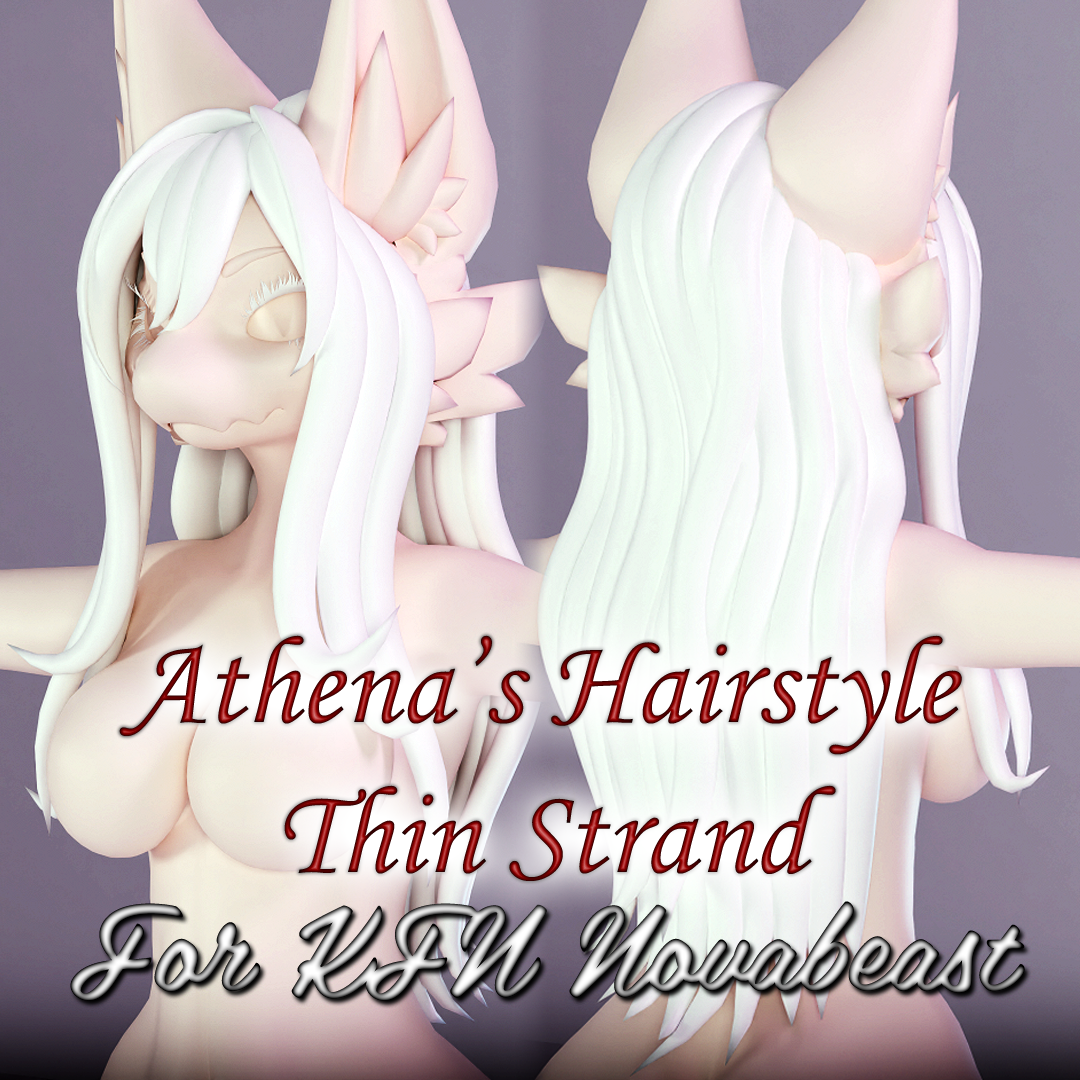 Athena's Hairstyle Thin Strand For KFN Novabeast