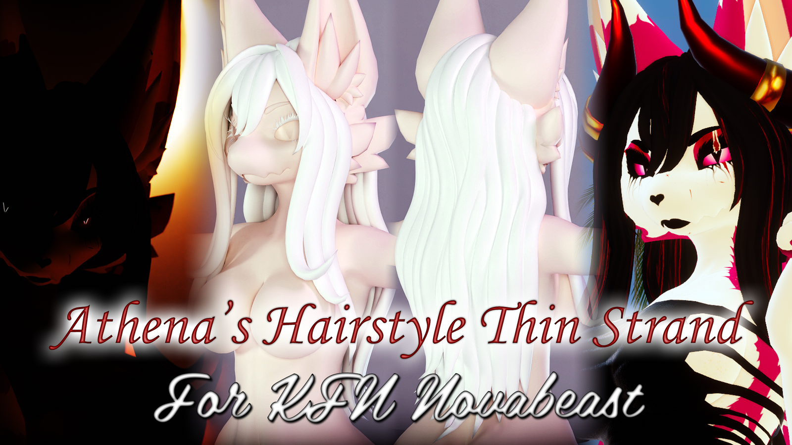 Athena's Hairstyle Thin Strand For KFN Novabeast