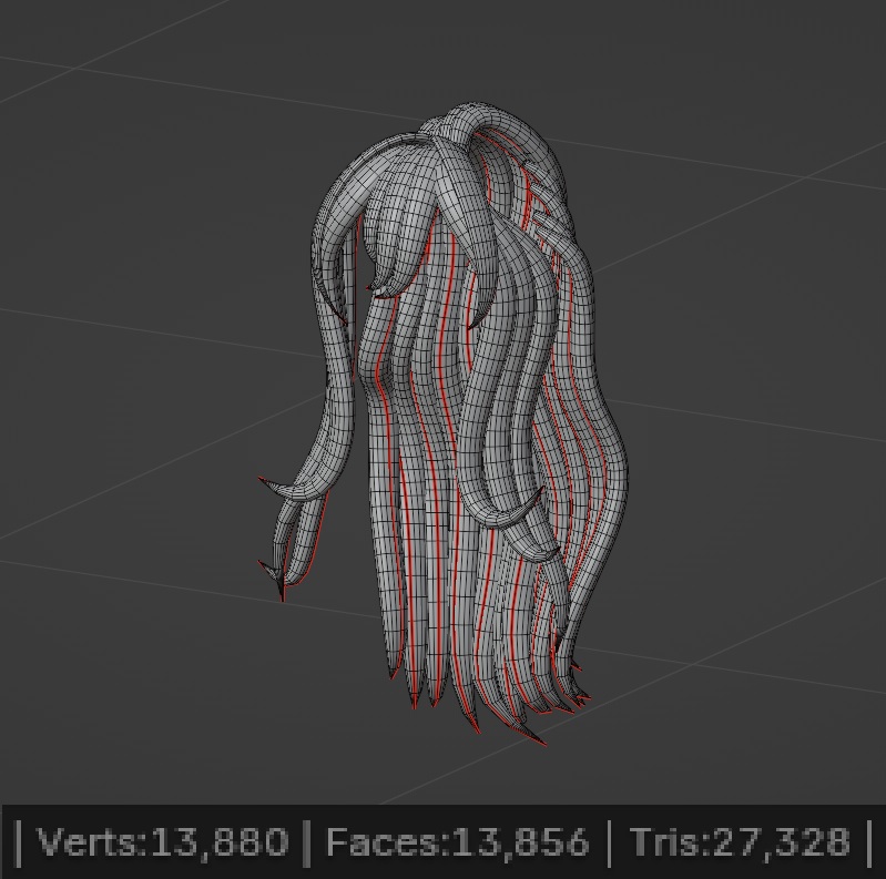 Athena's Hairstyle Thin Strand For KFN Novabeast