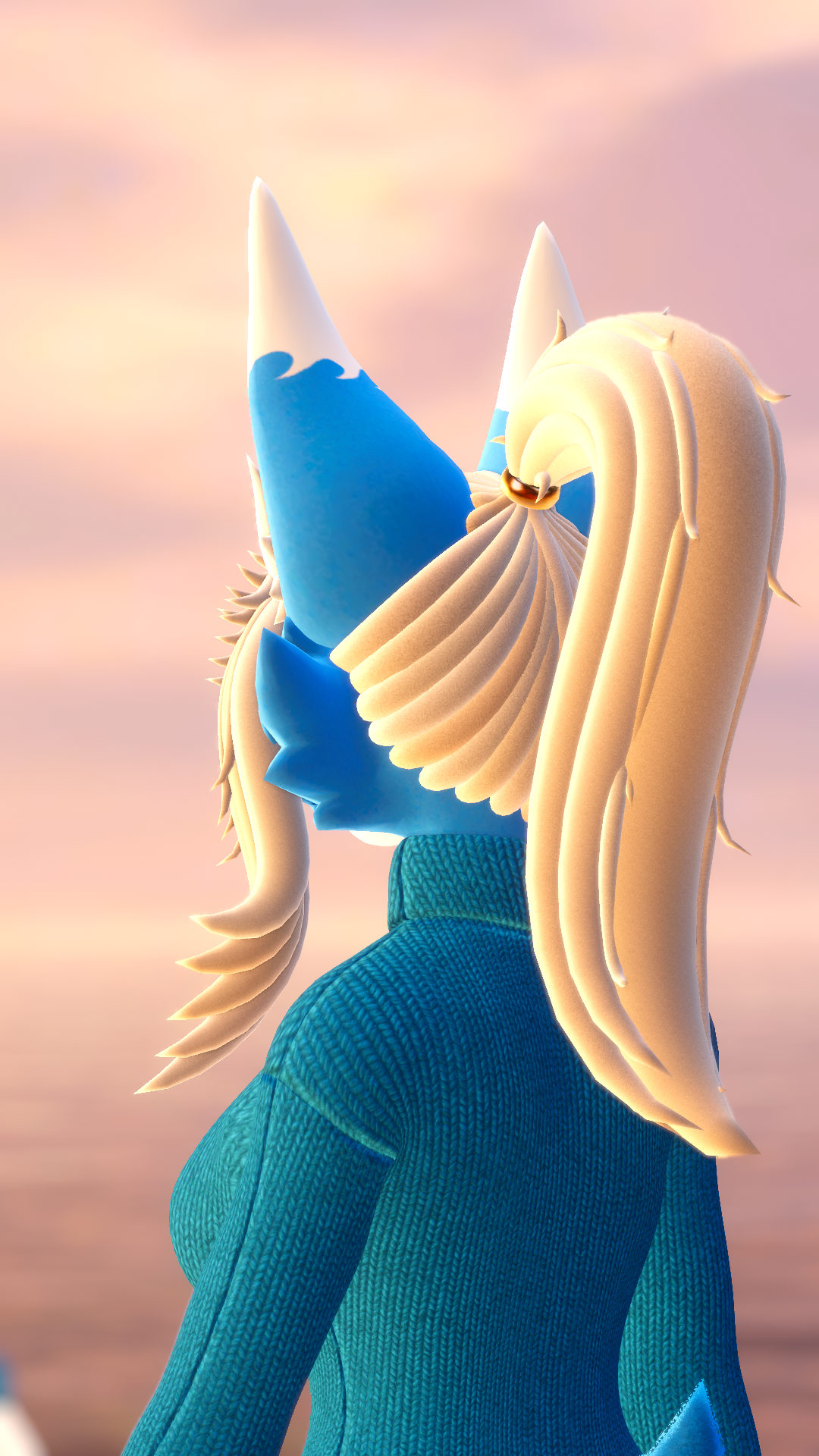 Yiura's Ponytail Hairstyle for KFN Novabeast
