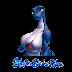 Lily the Snake Blue - Texture & Material