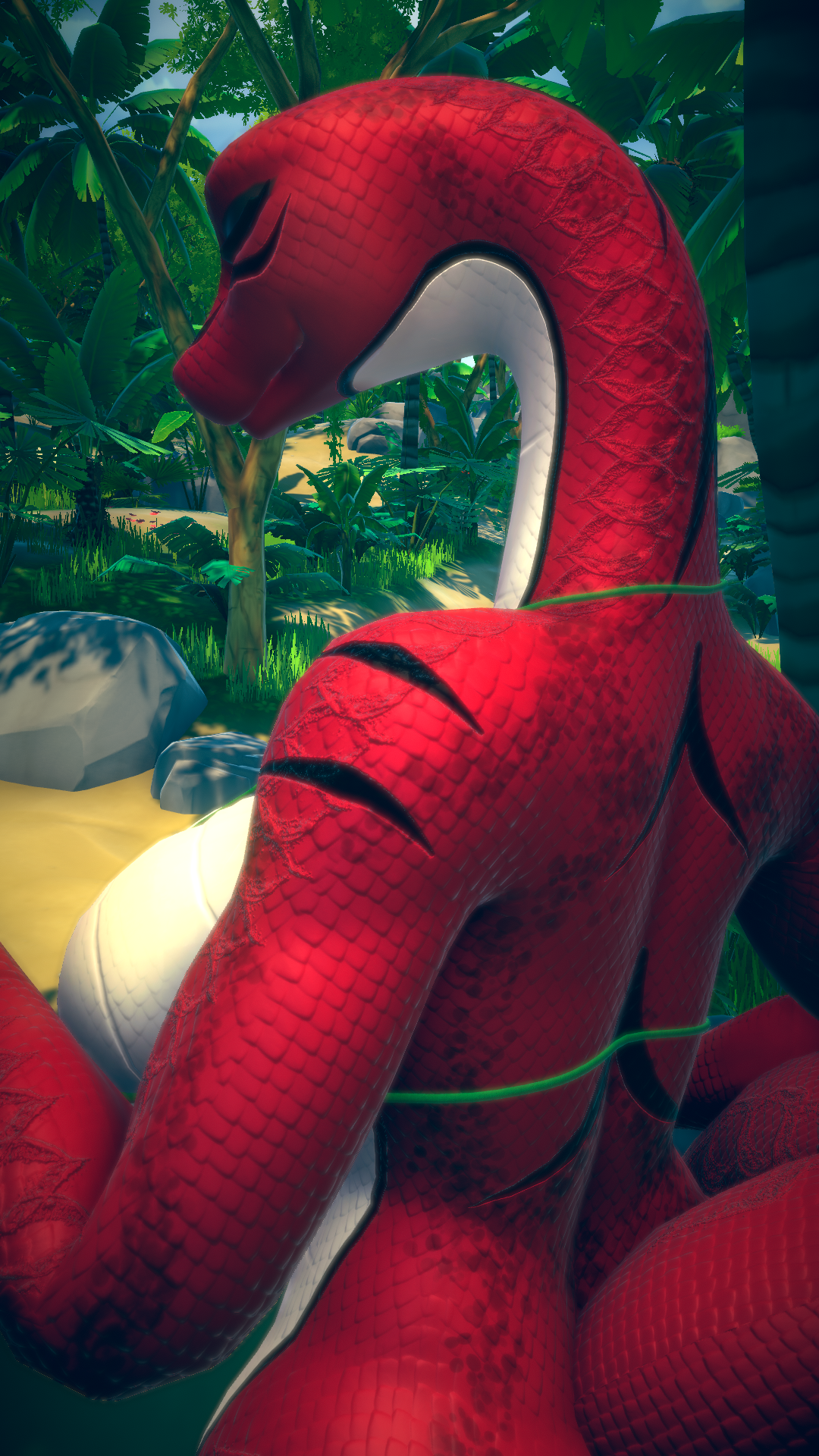 Lily the Snake Red & Blue