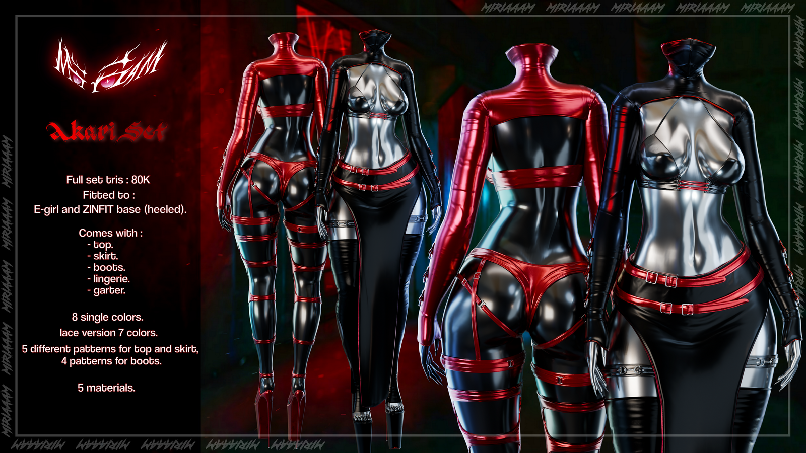 Akari set By Miriaaam [ZinFit & E-girl] - Commercial use.