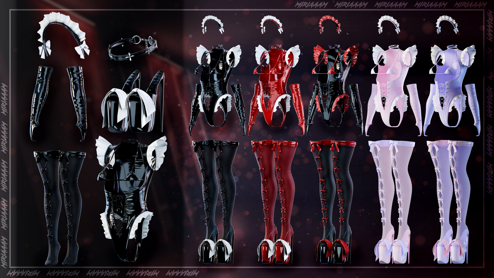 Miyu set By Miriaaam [VRBase Anime & E-girl] - Commercial use.