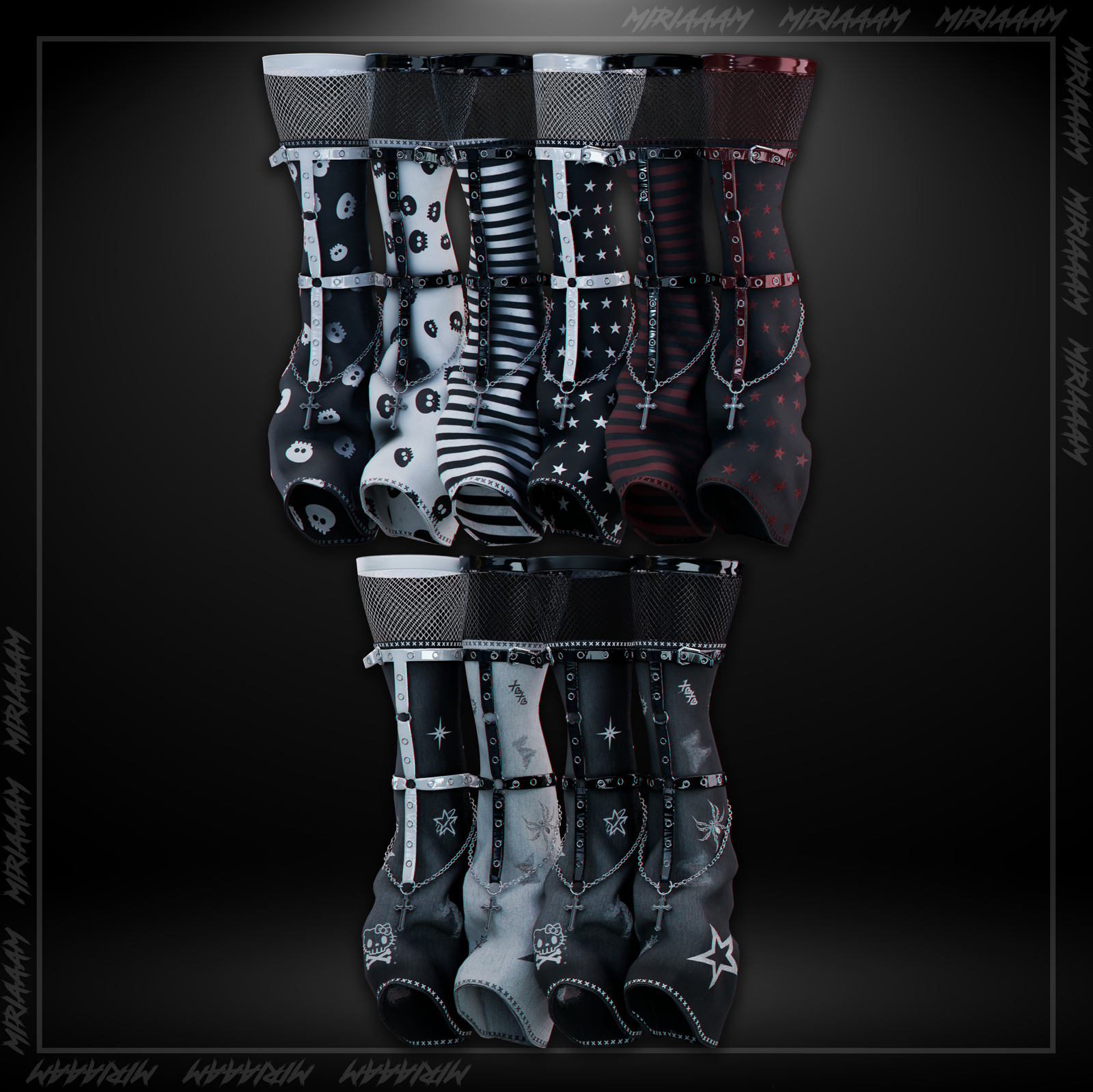 s4d g1rl set By Miriaaam [VRBase Anime & E-girl] - Commercial use.