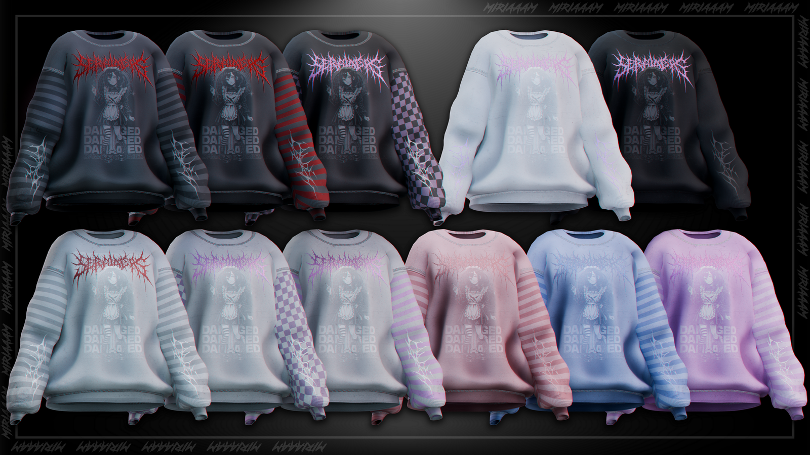 s4d g1rl set By Miriaaam [VRBase Anime & E-girl] - Commercial use.