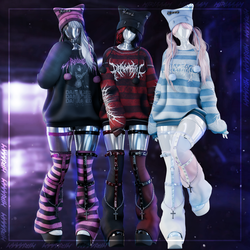 s4d g1rl set By Miriaaam [VRBase Anime & E-girl] - Commercial use.