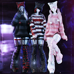 s4d g1rl set By Miriaaam [VRBase Anime & E-girl] - Commercial use.
