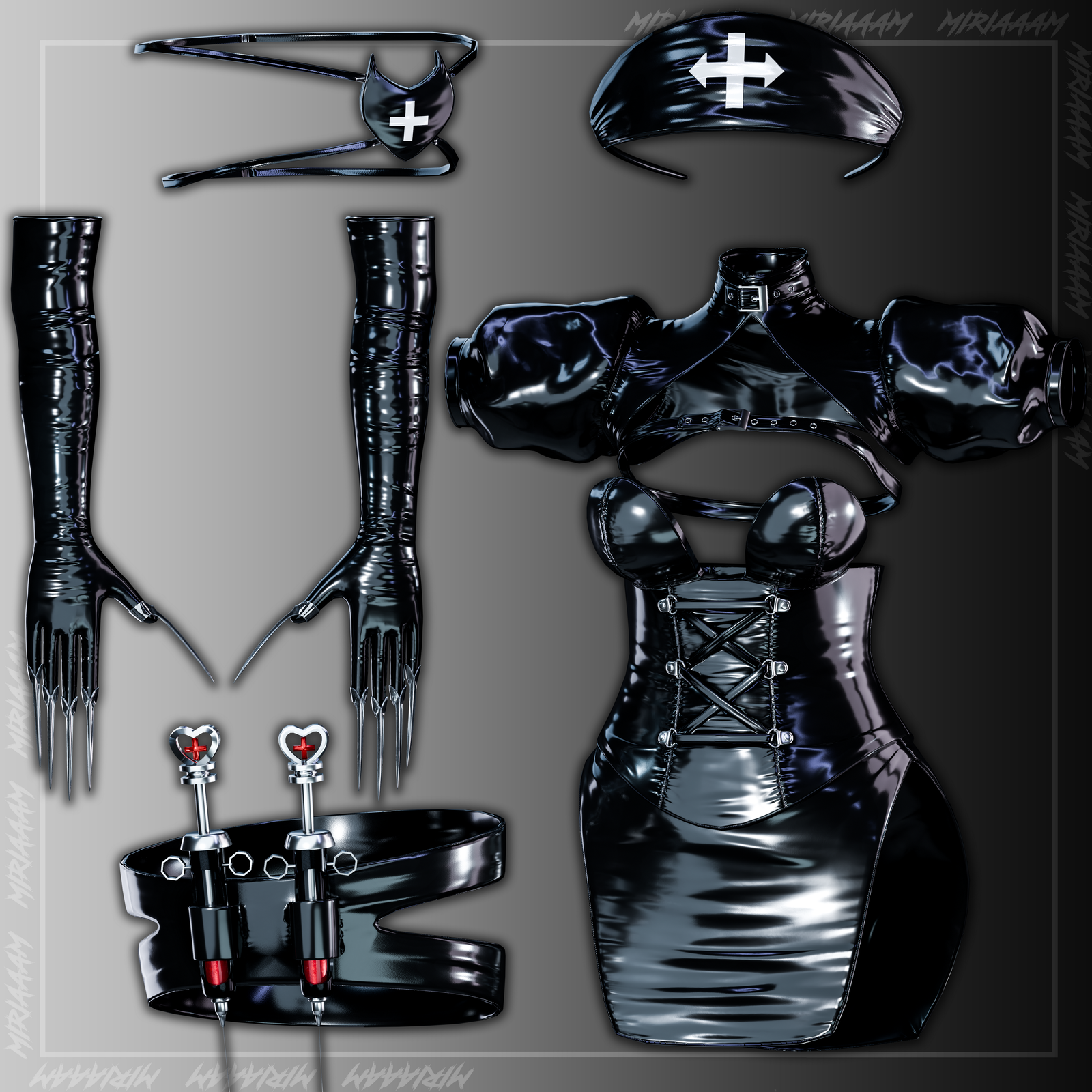 NØIR REMEDY Set By Miriaaam [VRBase E-girl] - Commercial use.