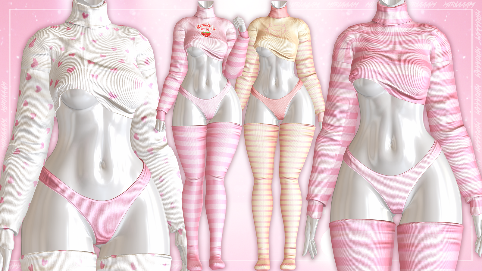 Comfy Set By Miriaaam [VRBase E-girl]- Commercial Use.