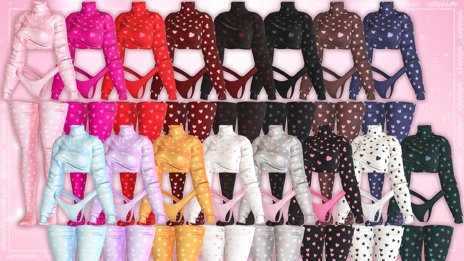 Comfy Set By Miriaaam [VRBase E-girl]- Commercial Use.