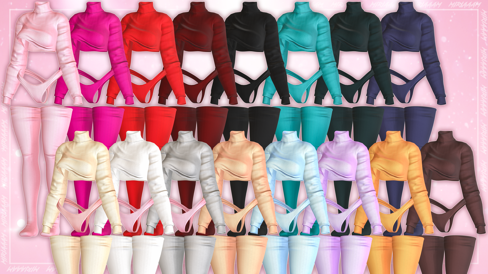 Comfy Set By Miriaaam [VRBase E-girl]- Commercial Use.