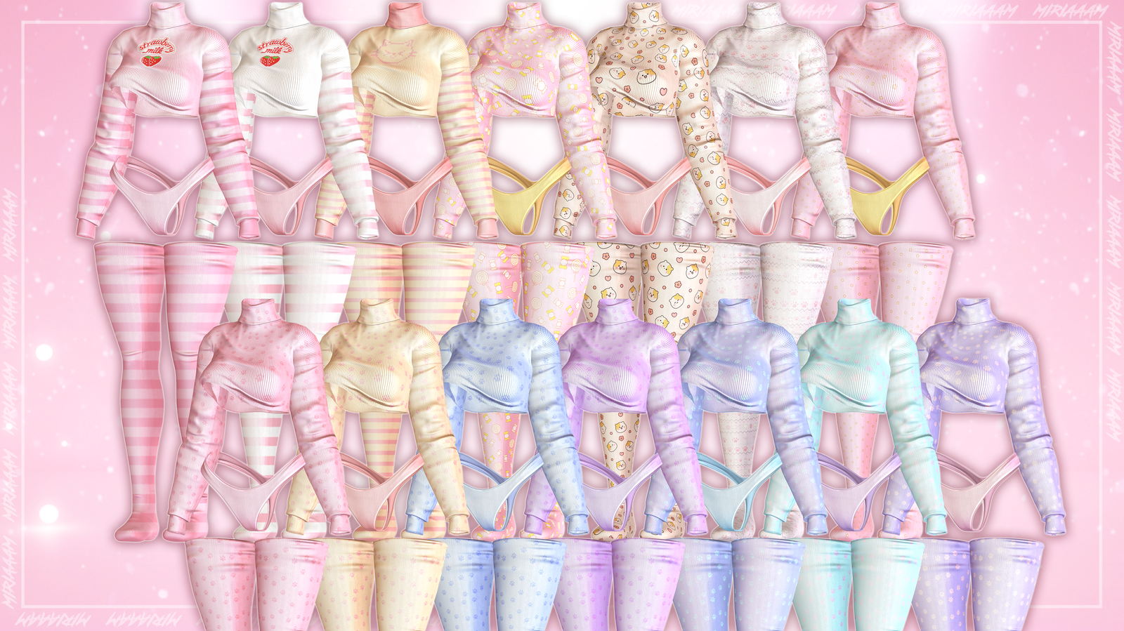 Comfy Set By Miriaaam [VRBase E-girl]- Commercial Use.