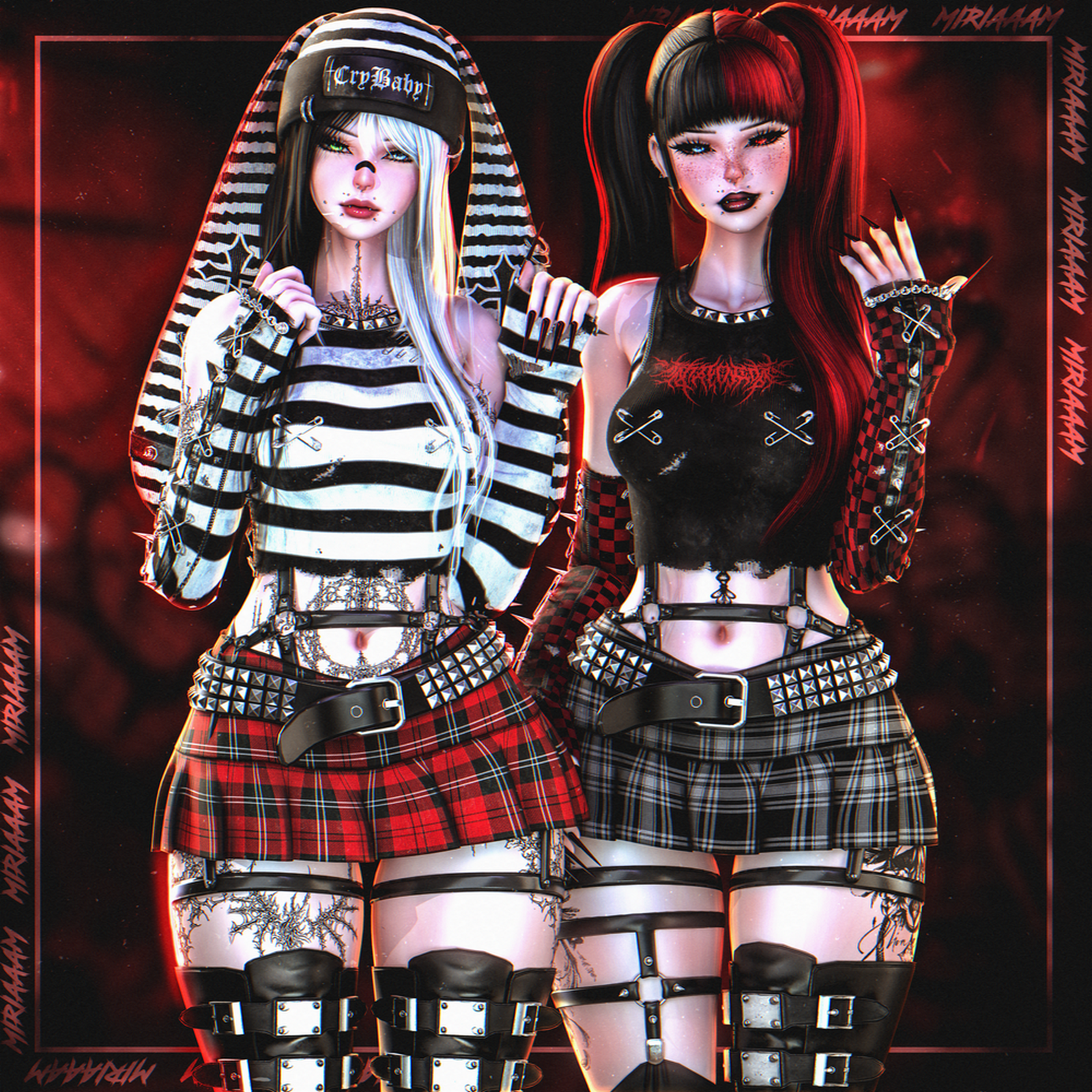 Alt girl Set [VRBase E-girl] - Commercial Use.