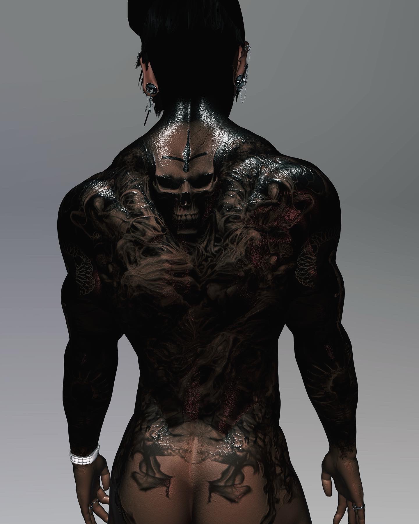 4K DEMONIC MALE BODY TEXTURE - ACE