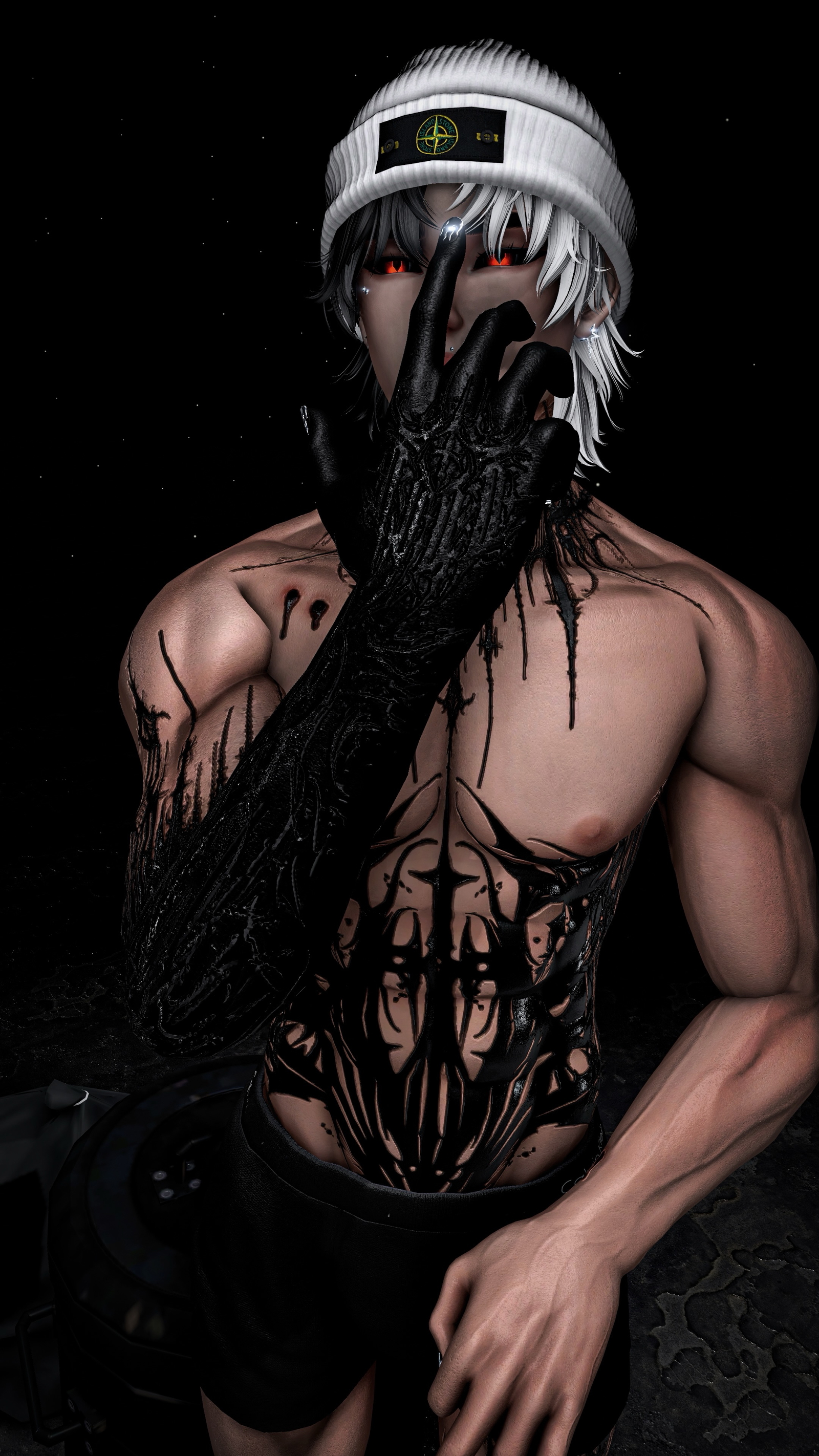 4K VAMP MALE BODY TEXTURE - HALLOWEEN