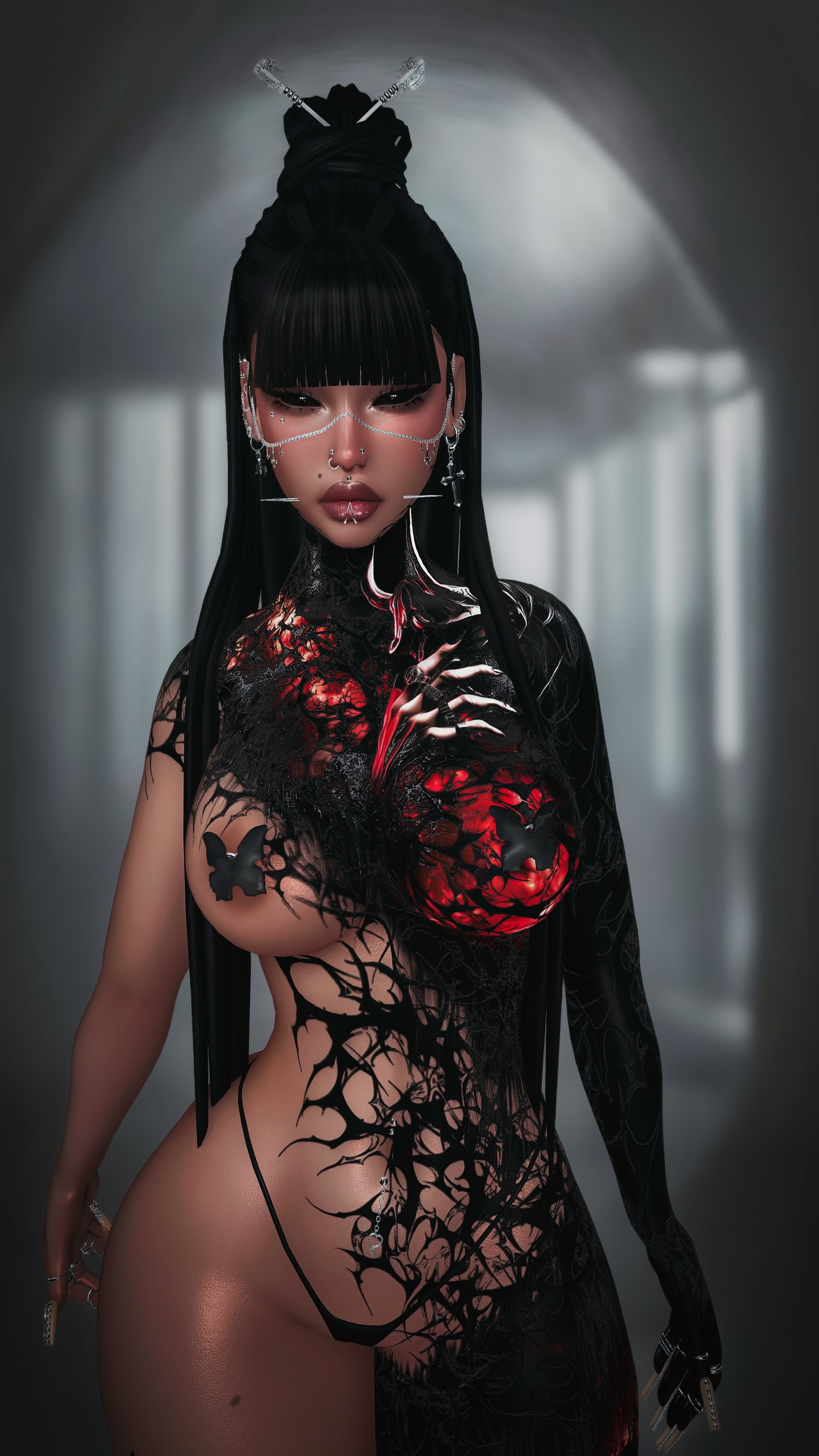 4K BLEED FEMALE TEXTURE - HEAD & BODY