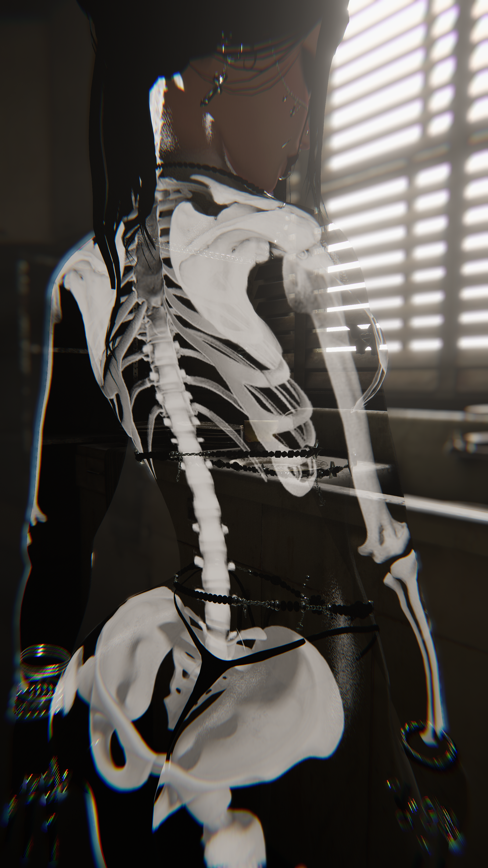 4K GHOST TRANSPARENT HALLOWEEN TEXTURE - FEMALE