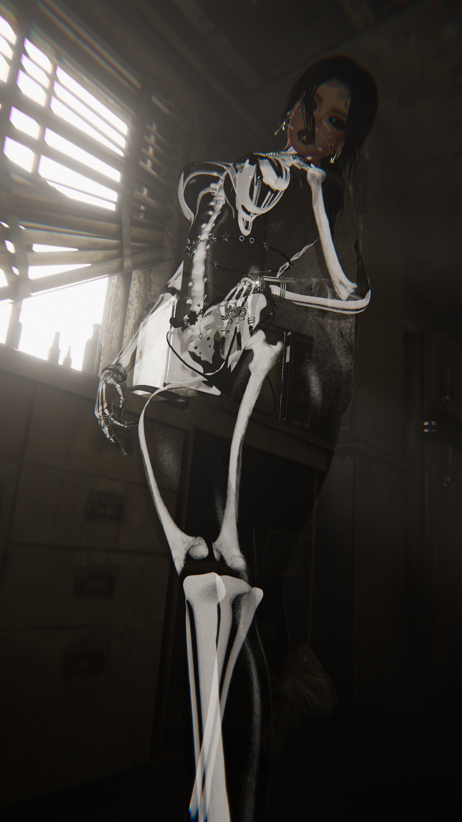4K GHOST TRANSPARENT HALLOWEEN TEXTURE - FEMALE