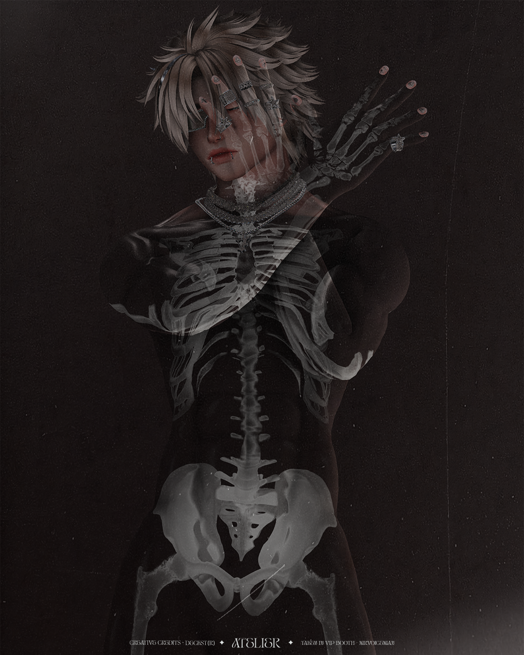 4K GHOST TRANSPARENT HALLOWEEN TEXTURE - MALE