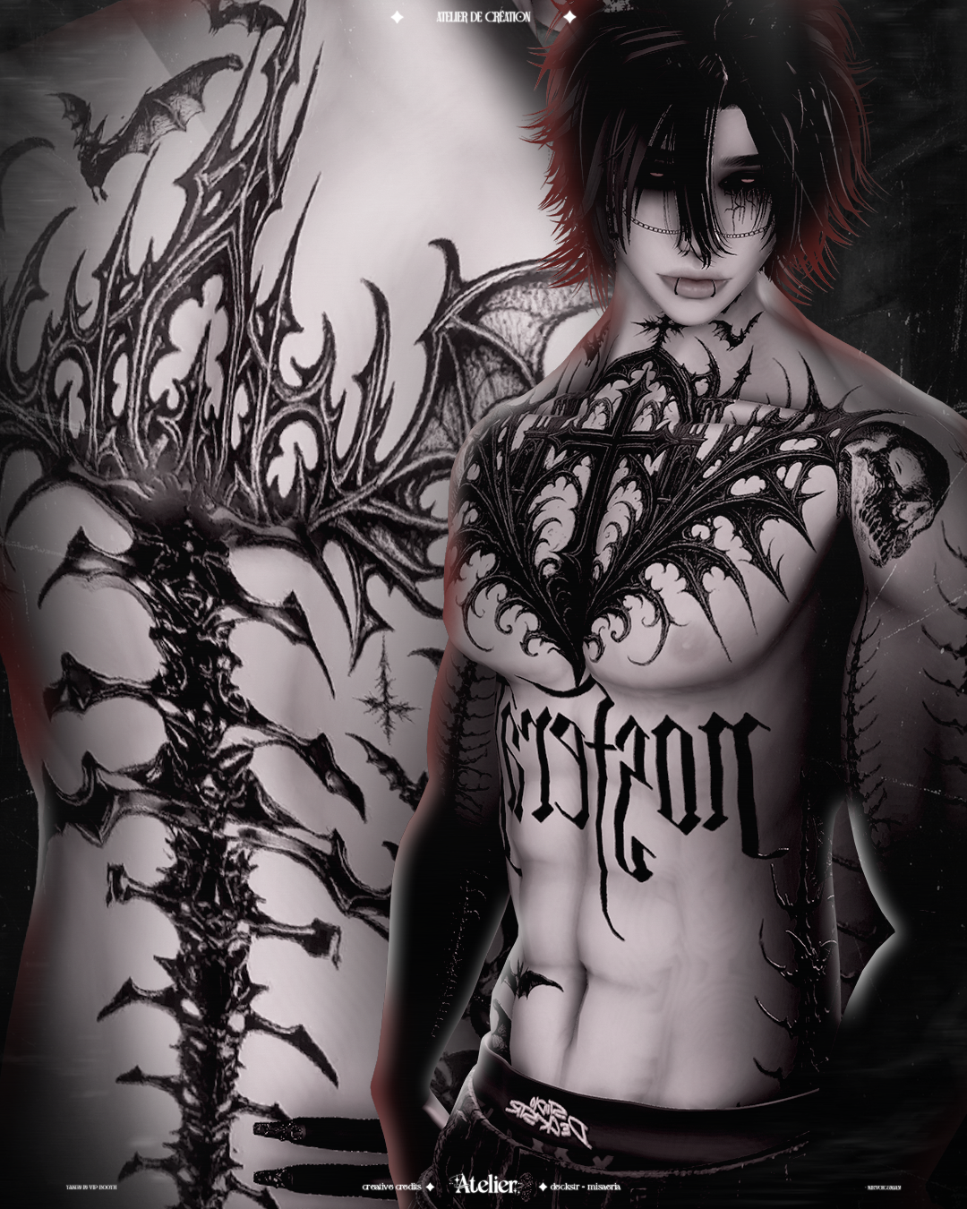 NOSFERATU FEMALE TEXTURE - BODY & HEAD