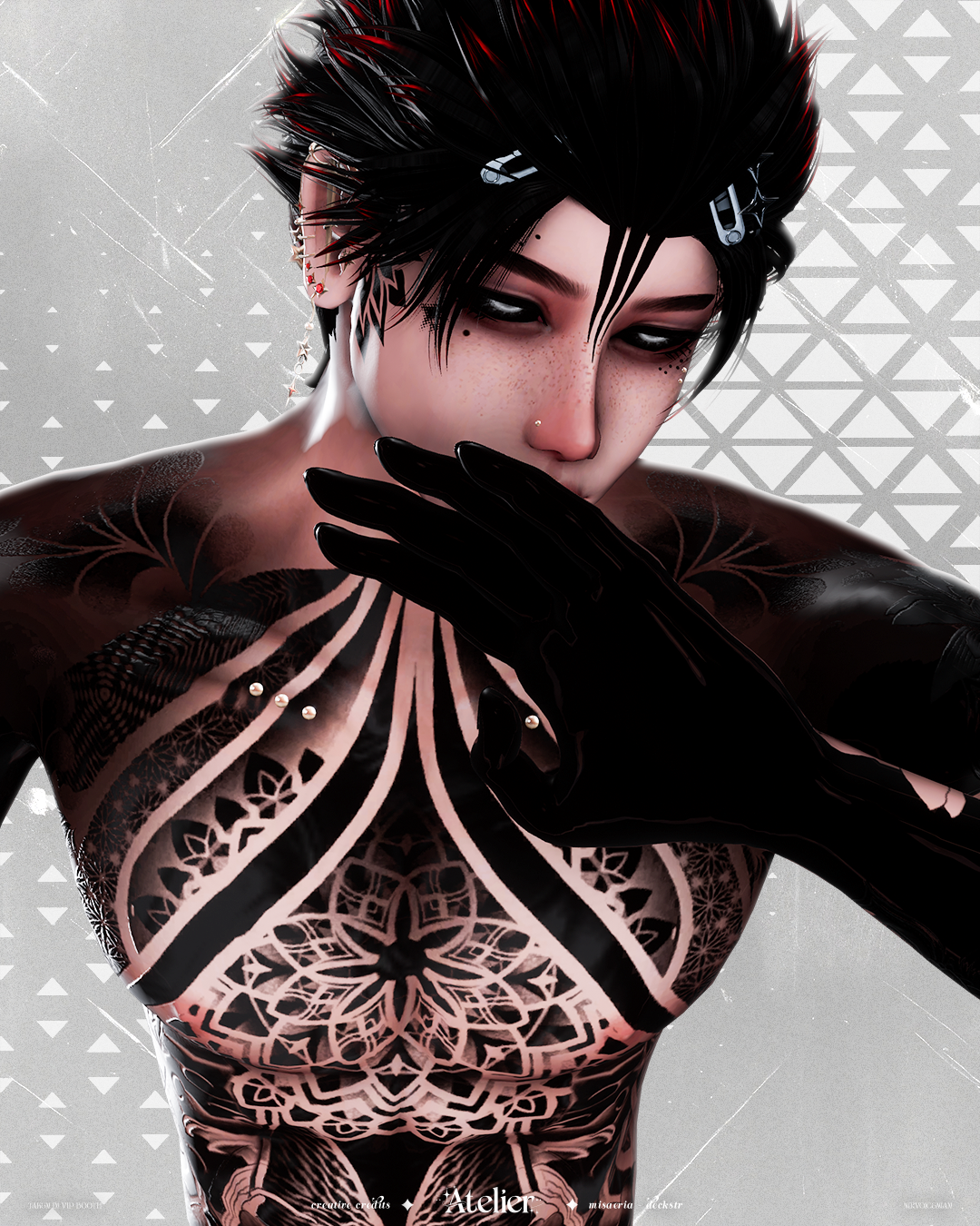 4K LOST TEXTURE - MALE HEAD & BODY