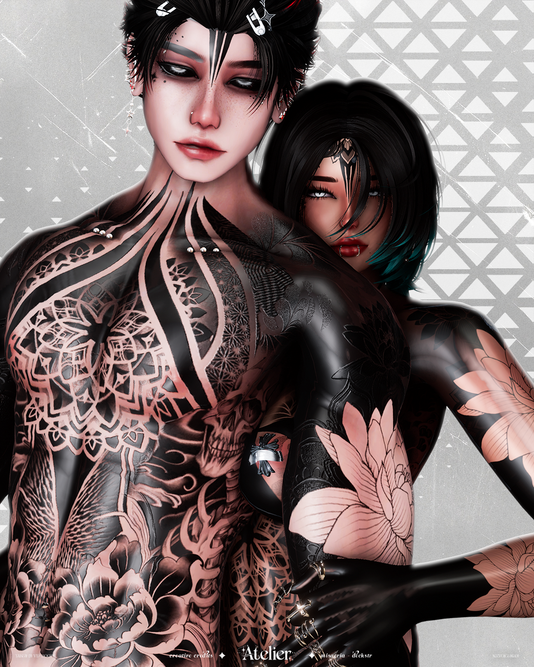 4K LOST TEXTURE - MALE HEAD & BODY