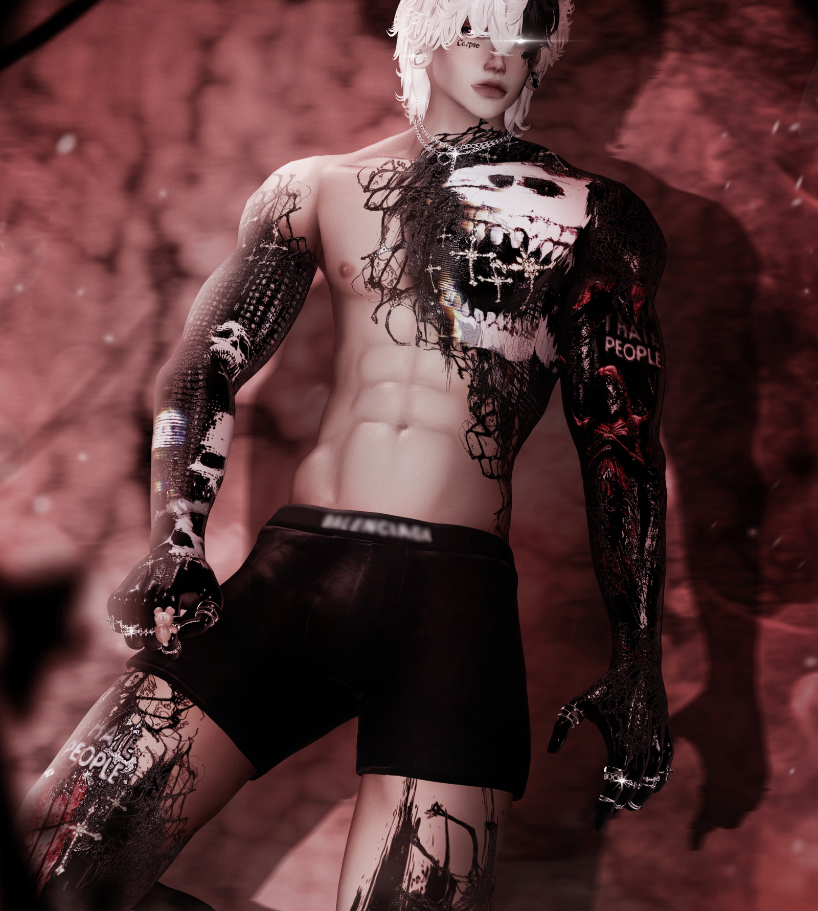 "MORGUE" MALE TEXTURE - HEAD/BODY