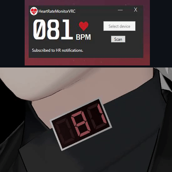 OSC Heart rate Bluetooth Application