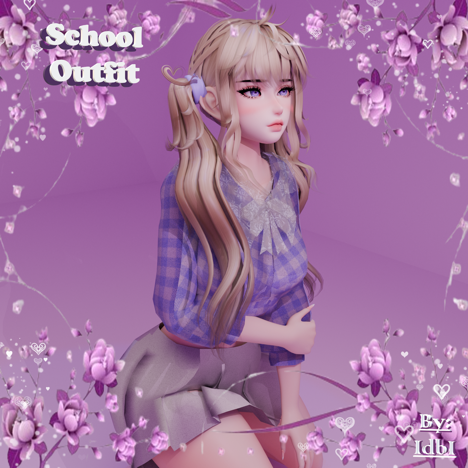School Girl Outfit -  RP/ZinFit   [ VRChat ASSETS ]