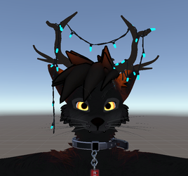 Christmas Antlers w/ Dangling Lights