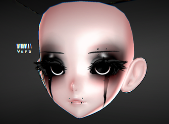 Emo makeup for starlight head - creds to yura for head