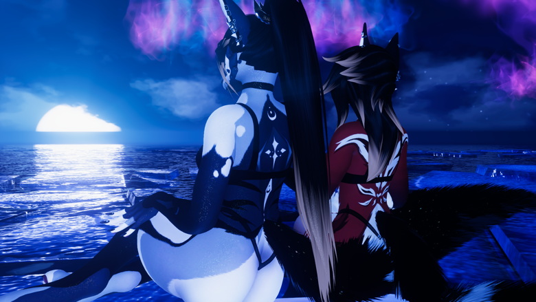 HELLHOUND TEXTURE PACK | CUSTOM EMISSIONS + EYE SETS + 2 HELLHOUND VARIANTS | VRCHAT READY | FOR FOXIPAWS AVATARS | AURORA FOXIPAWS