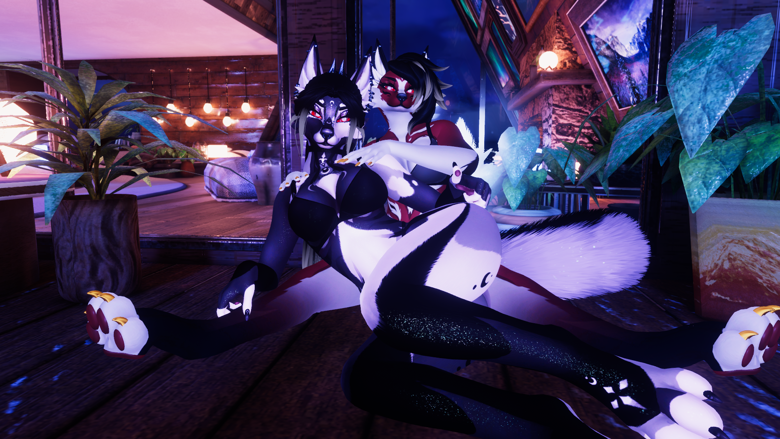 HELLHOUND TEXTURE PACK | CUSTOM EMISSIONS + EYE SETS + 2 HELLHOUND VARIANTS | VRCHAT READY | FOR FOXIPAWS AVATARS | AURORA FOXIPAWS