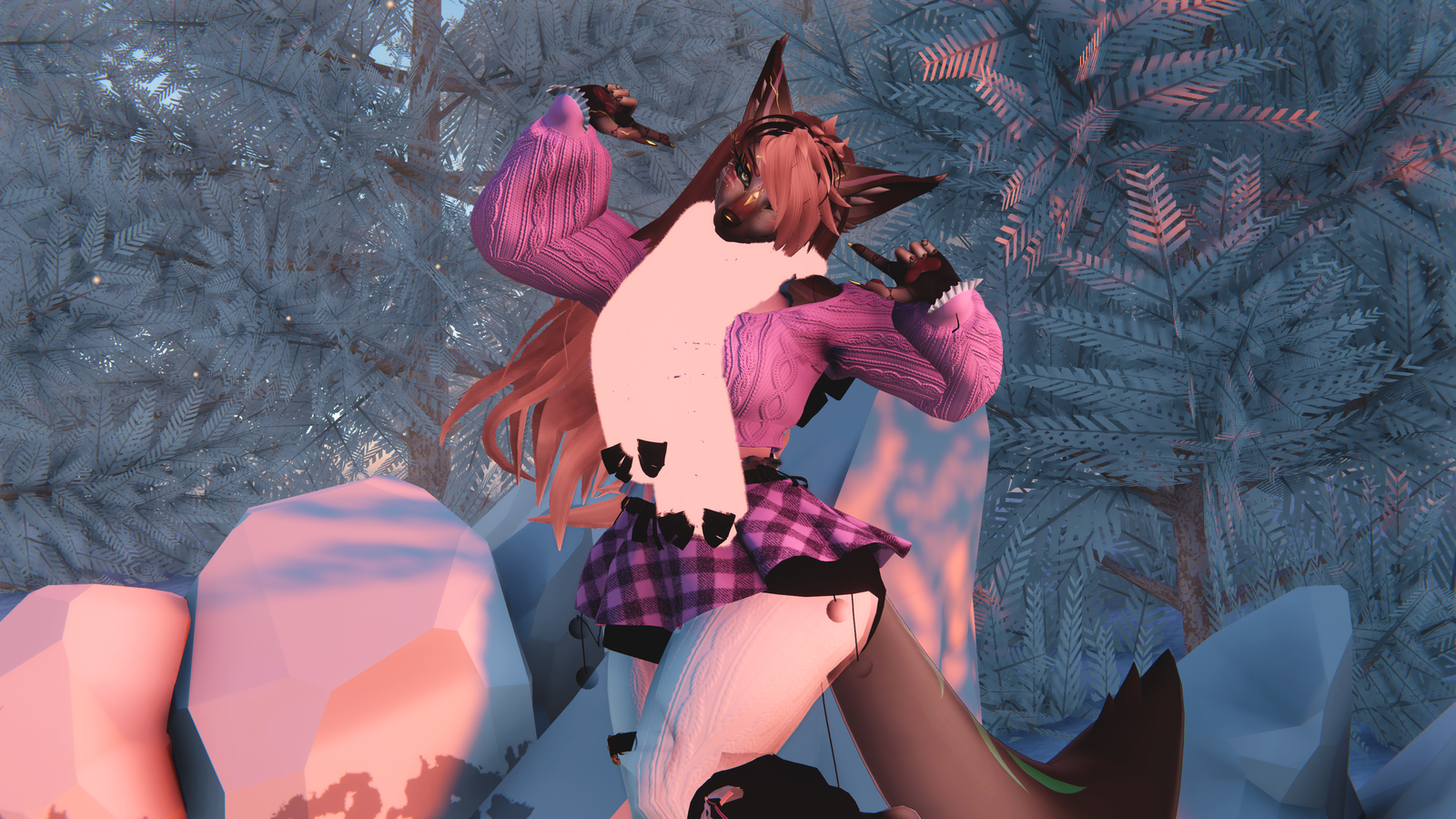 WINTER WHIMSY CLOTHING SET | FOXIPAWS NEBULA FOXIGEN AURORA CLOTHING OUTFIT PACK ( NEBULA, AURORA, KEYRIN | COMPATIBLE FOXPAWS ) | COLOR CHANGING | FREE FUZZY SCARF