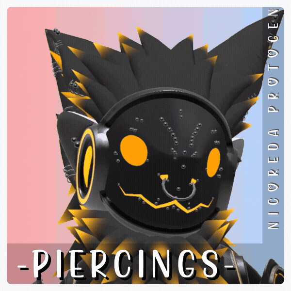 Nicoreda Protogen Piercings & Hoops