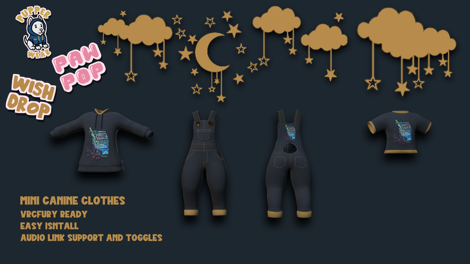 Pupper Wear - Paw Pop Collection - Wish Drop