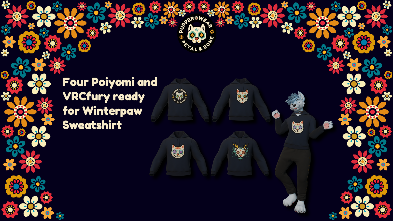 Pupper Wear - Paw Pop Collection - Petal & Bone - Winterpaw