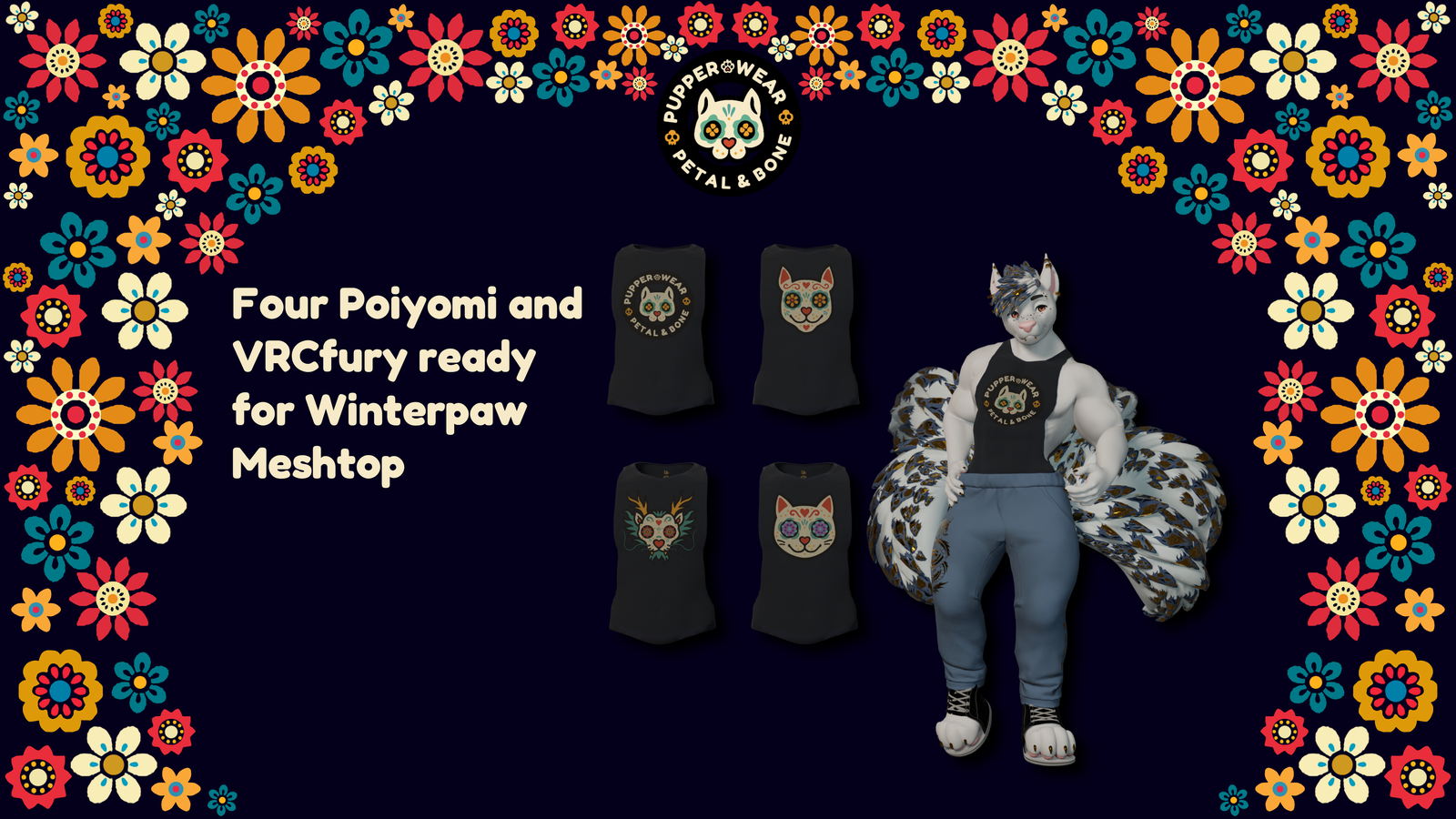 Pupper Wear - Paw Pop Collection - Petal & Bone - Winterpaw
