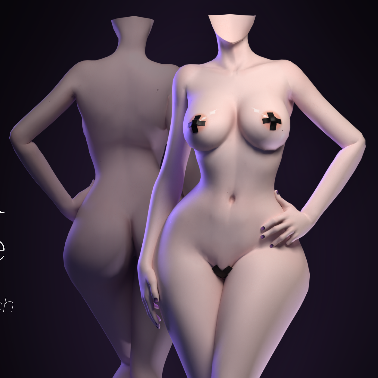 KamiPedro Stylized Female Body Base