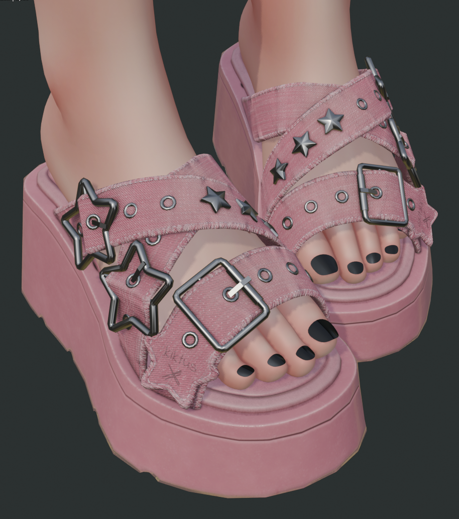 Star Platform Sandals | kiktus