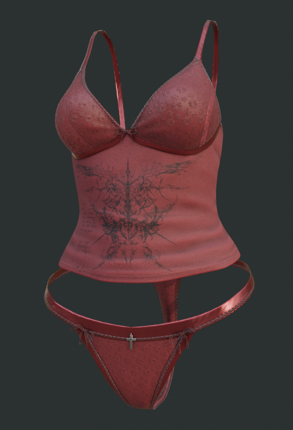 Gothic Cami Set | kiktus