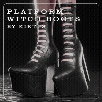 Platform Witch Boots | kiktus