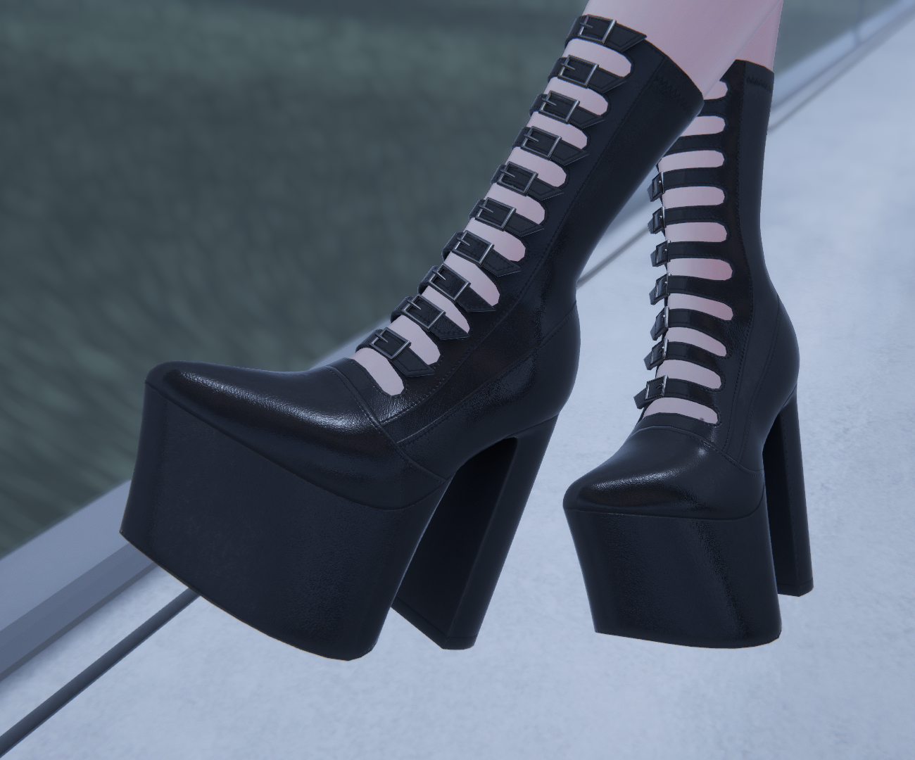 Platform Witch Boots | kiktus